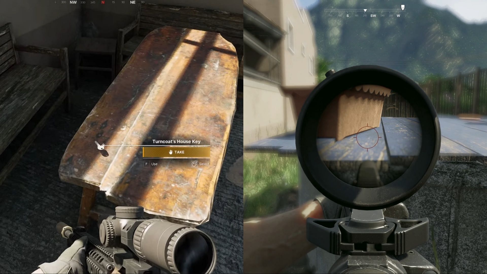 Potential locations where Turncoat's house key can spawn. (Image via Madfinger Games)
